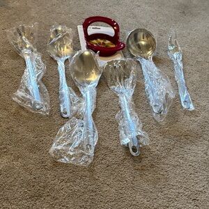 6 pc kitchen serving pieces w apple slicer